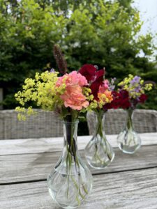 Tafelvaasjes voor een event
